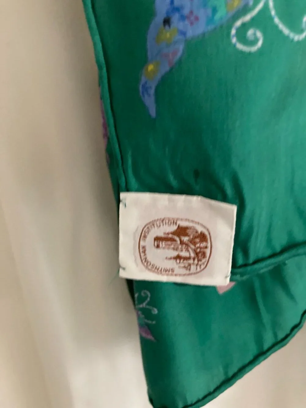 SILK,SCARF WITH BUTTERFLY THEME FROM SMITHSONIAN INSTITUTION